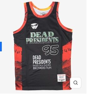 HEADGEAR DEAD PRESIDENTS BASKETBALL JERSEY BLACK - HGC120-BBJ-01 size XS